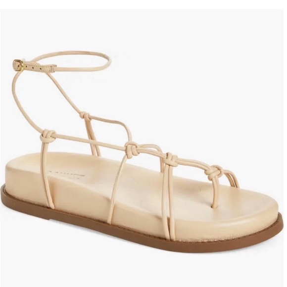 SCHUTZ Calabria Women’s Cream Strappy Sandals size 8 - Picture 2 of 11